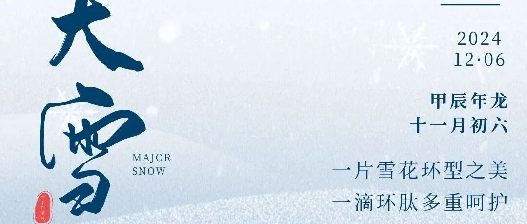 大雪｜cTDP环肽，一滴环肽多重呵护