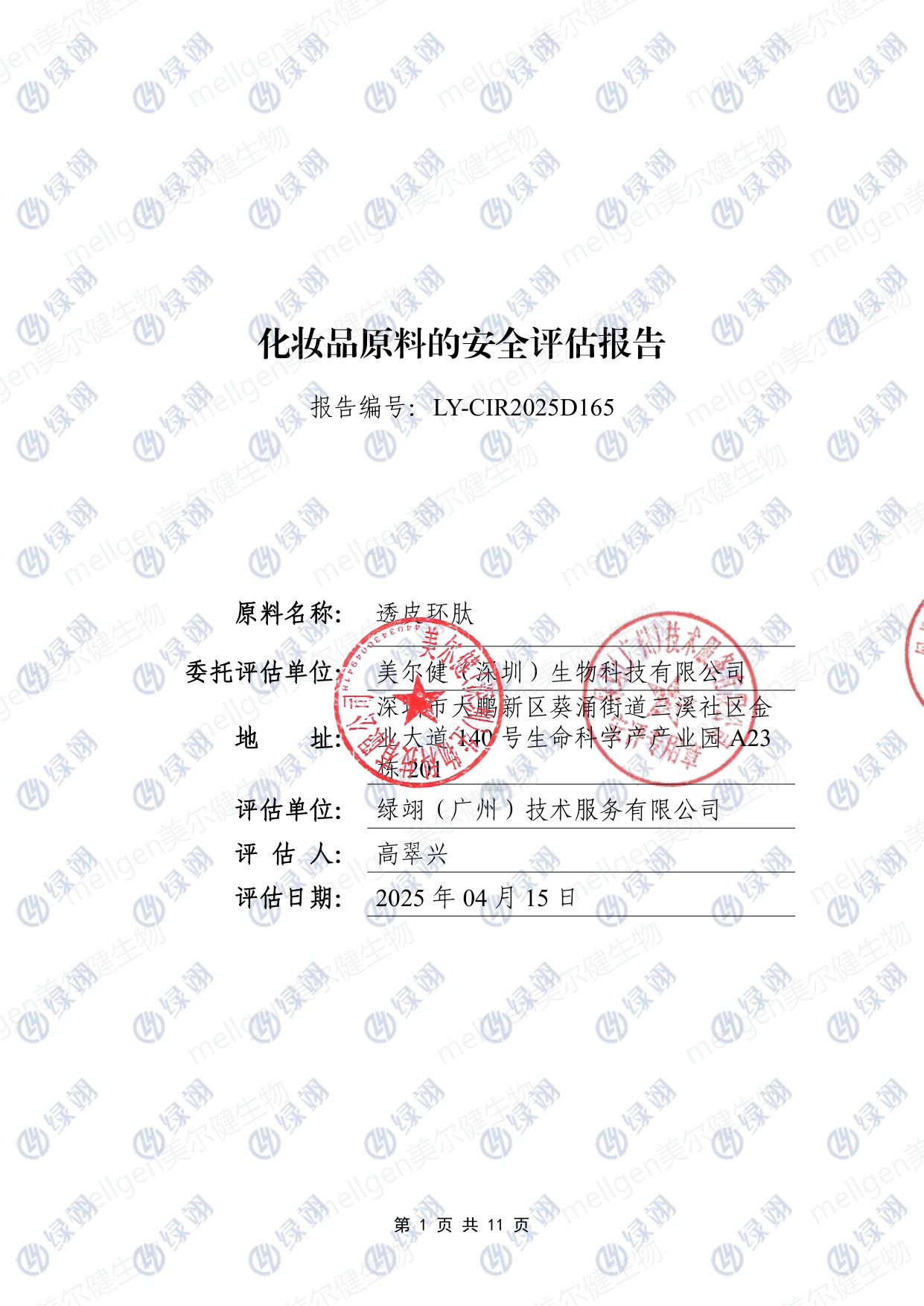 报告封面及基本信息